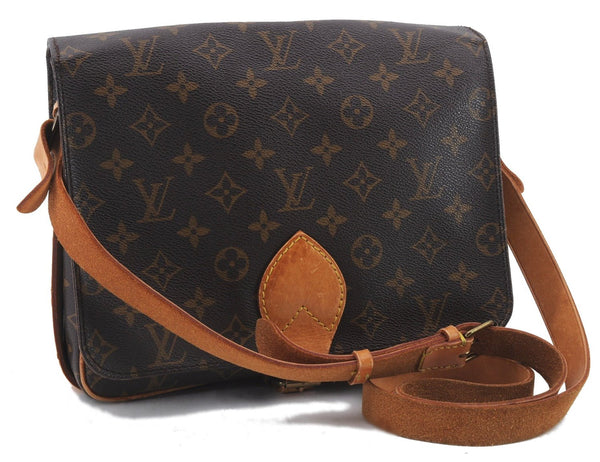 Auth Louis Vuitton Monogram Cartouchiere GM Shoulder Cross Bag M51252 LV 2111D