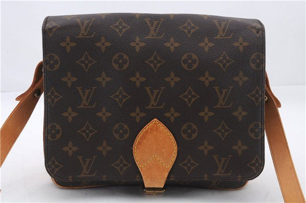 Auth Louis Vuitton Monogram Cartouchiere GM Shoulder Cross Bag M51252 LV 2111D