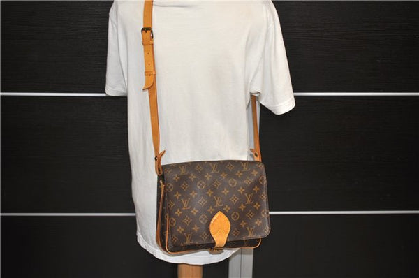 Auth Louis Vuitton Monogram Cartouchiere GM Shoulder Cross Bag M51252 LV 2111D
