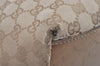 Authentic GUCCI Sherry Line Hand Tote Bag GG Canvas Leather 131228 Beige 2111I