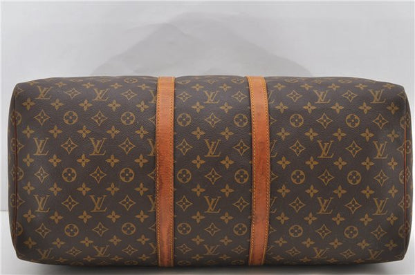 Authentic Louis Vuitton Monogram Keepall 55 Boston Bag M41424 LV 2112D