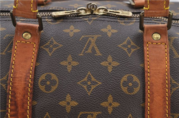 Authentic Louis Vuitton Monogram Keepall 55 Boston Bag M41424 LV 2112D