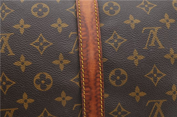 Authentic Louis Vuitton Monogram Keepall 55 Boston Bag M41424 LV 2112D