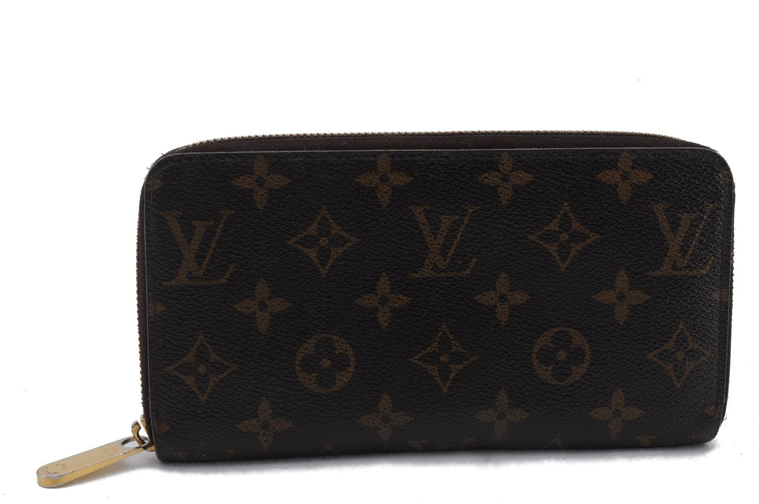 Authentic Louis Vuitton Monogram Zippy Wallet Long Purse M60017 LV 2113D