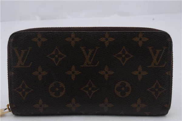 Authentic Louis Vuitton Monogram Zippy Wallet Long Purse M60017 LV 2113D