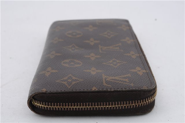 Authentic Louis Vuitton Monogram Zippy Wallet Long Purse M60017 LV 2113D