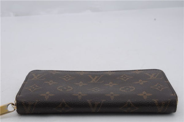 Authentic Louis Vuitton Monogram Zippy Wallet Long Purse M60017 LV 2113D