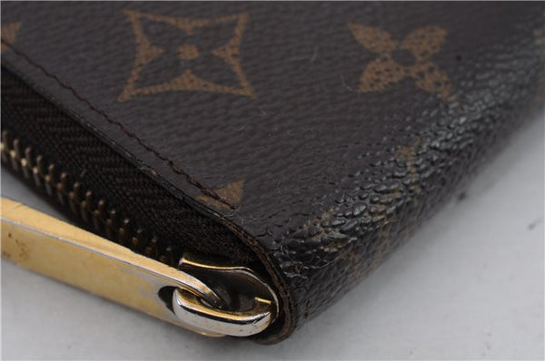 Authentic Louis Vuitton Monogram Zippy Wallet Long Purse M60017 LV 2113D