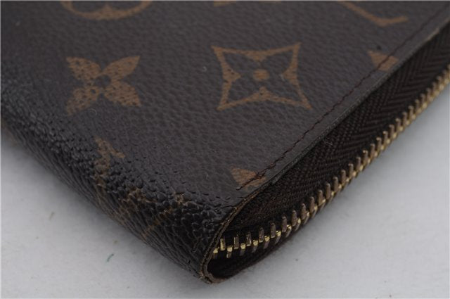 Authentic Louis Vuitton Monogram Zippy Wallet Long Purse M60017 LV 2113D