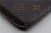 Authentic Louis Vuitton Monogram Zippy Wallet Long Purse M60017 LV 2113D