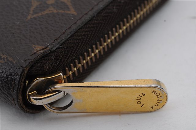 Authentic Louis Vuitton Monogram Zippy Wallet Long Purse M60017 LV 2113D