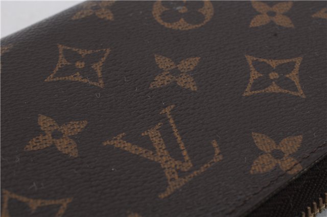 Authentic Louis Vuitton Monogram Zippy Wallet Long Purse M60017 LV 2113D