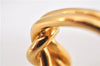 Authentic HERMES Scarf Ring Atame Circle Knot Design Gold Tone 2114G