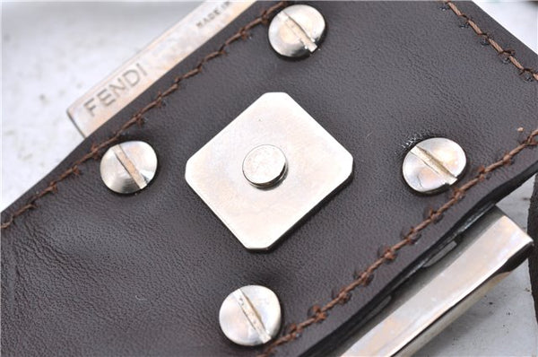 Auth FENDI Zucca Mini Mamma Baguette Hand Bag Purse Canvas Leather Beige 2115D