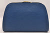 Authentic Louis Vuitton Epi Dauphine GM Cosmetic Pouch Blue M48435 LV 2116I