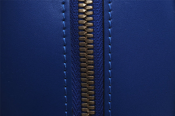 Authentic Louis Vuitton Epi Dauphine GM Cosmetic Pouch Blue M48435 LV 2116I