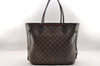 Authentic Louis Vuitton Damier Neverfull MM Shoulder Tote Bag N51105 LV 2117I