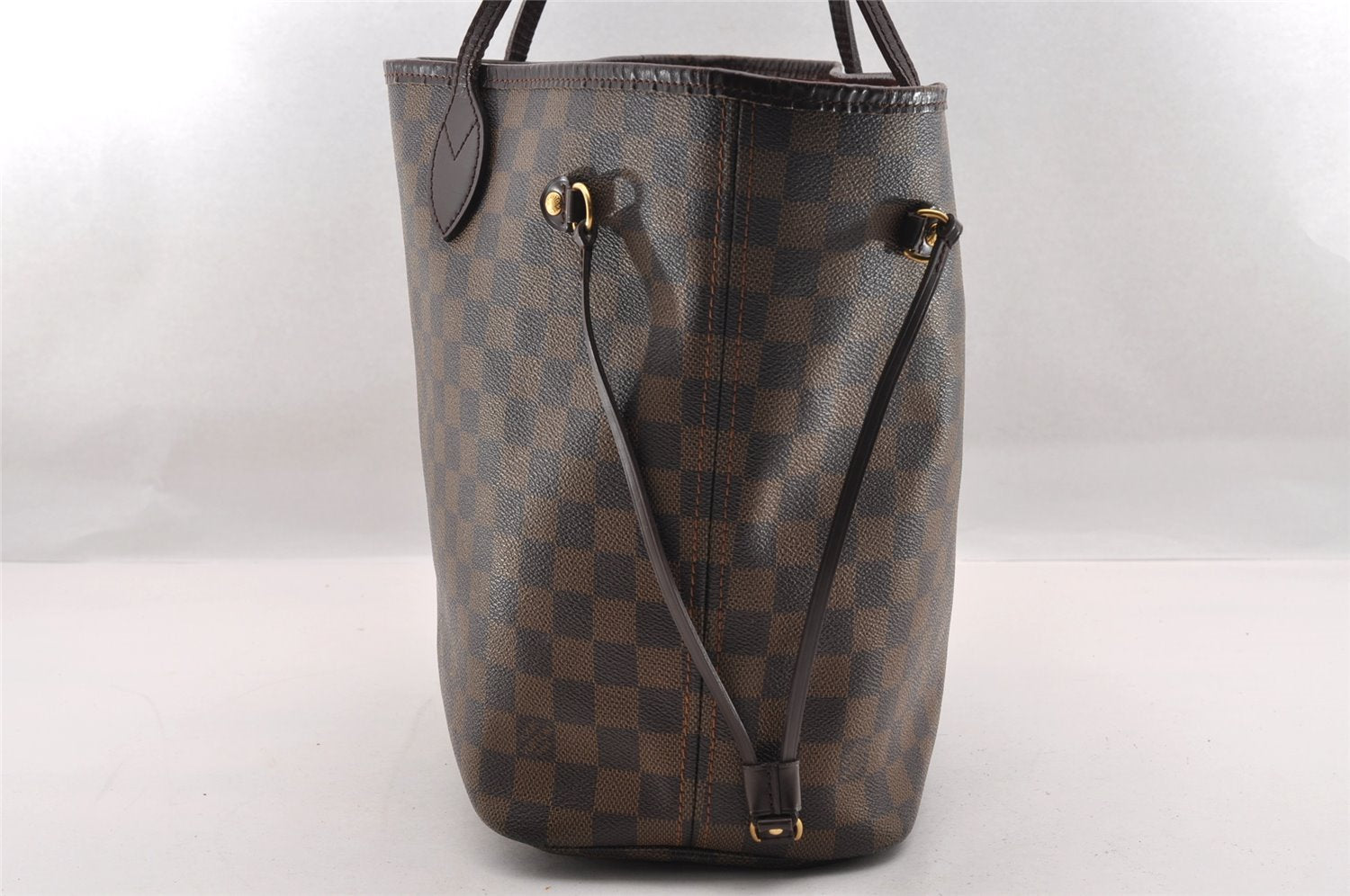 Authentic Louis Vuitton Damier Neverfull MM Shoulder Tote Bag N51105 LV 2117I