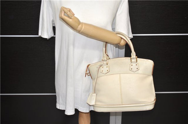 Authentic Louis Vuitton Suhali Rock It PM Hand Bag White M91887 LV 2118D