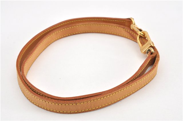 Authentic Louis Vuitton Leather Shoulder Strap Beige 40