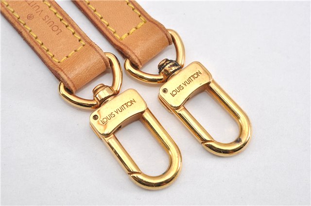 Authentic Louis Vuitton Leather Shoulder Strap Beige 40