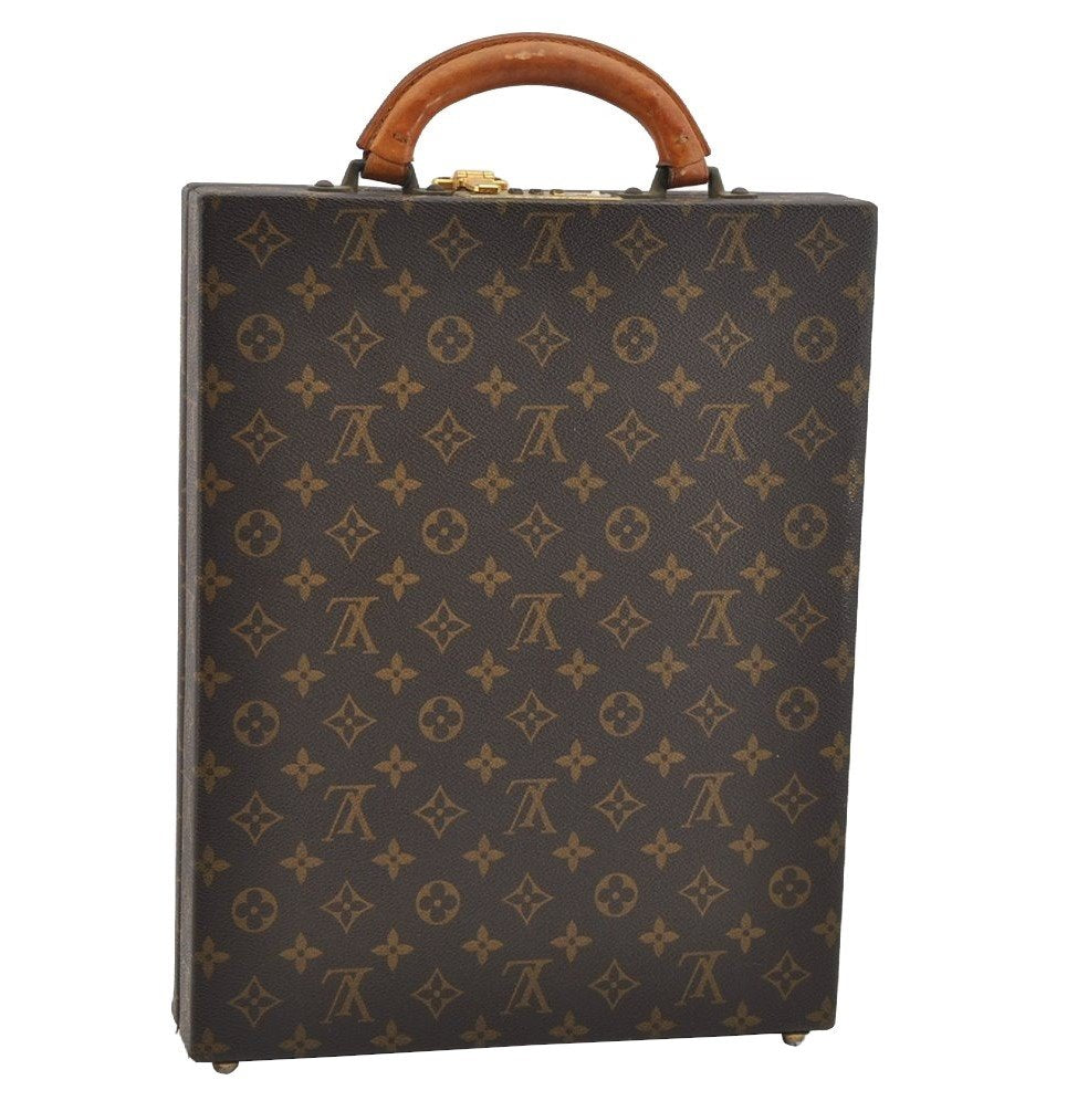 Authentic Louis Vuitton Monogram Attache Trunk Case Old Model LV Junk 2118I