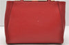 Authentic FENDI Vintage 2Way Shoulder Hand Bag Purse Leather Red 2119D