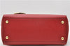 Authentic FENDI Vintage 2Way Shoulder Hand Bag Purse Leather Red 2119D