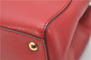 Authentic FENDI Vintage 2Way Shoulder Hand Bag Purse Leather Red 2119D