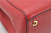 Authentic FENDI Vintage 2Way Shoulder Hand Bag Purse Leather Red 2119D