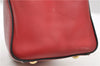 Authentic FENDI Vintage 2Way Shoulder Hand Bag Purse Leather Red 2119D