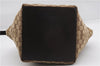 Authentic GUCCI Web Sherry Line Hand Bag GG Canvas Leather 131228 Brown 2119F