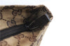 Authentic GUCCI Web Sherry Line Hand Bag GG Canvas Leather 131228 Brown 2119F