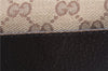 Authentic GUCCI Web Sherry Line Hand Bag GG Canvas Leather 131228 Brown 2119F