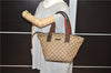 Authentic GUCCI Web Sherry Line Hand Bag GG Canvas Leather 131228 Brown 2119F