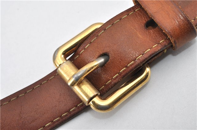 Authentic Louis Vuitton Leather Shoulder Strap Beige 37-40.6