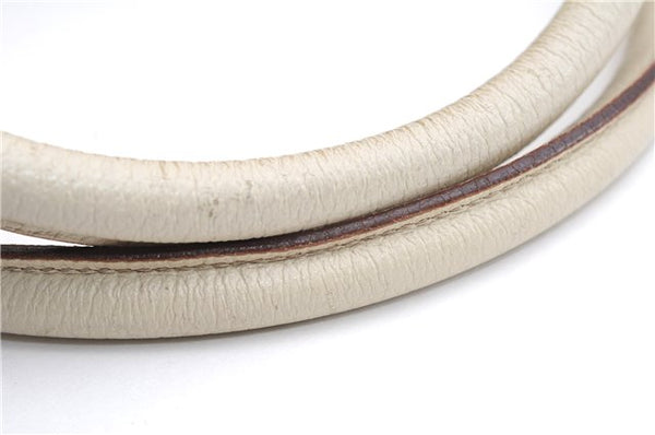 Authentic GUCCI Abbey Shoulder Hand Bag GG Canvas Leather 130942 Brown 2120F