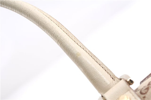 Authentic GUCCI Abbey Shoulder Hand Bag GG Canvas Leather 130942 Brown 2120F