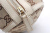 Authentic GUCCI Abbey Shoulder Hand Bag GG Canvas Leather 130942 Brown 2120F