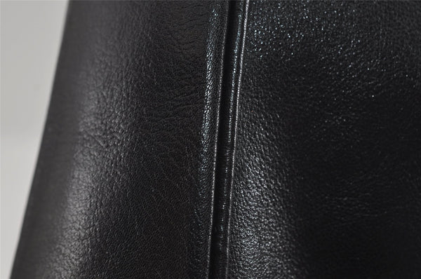 Authentic GUCCI Bamboo 2Way Shoulder Hand Bag Leather Black Junk 2121I