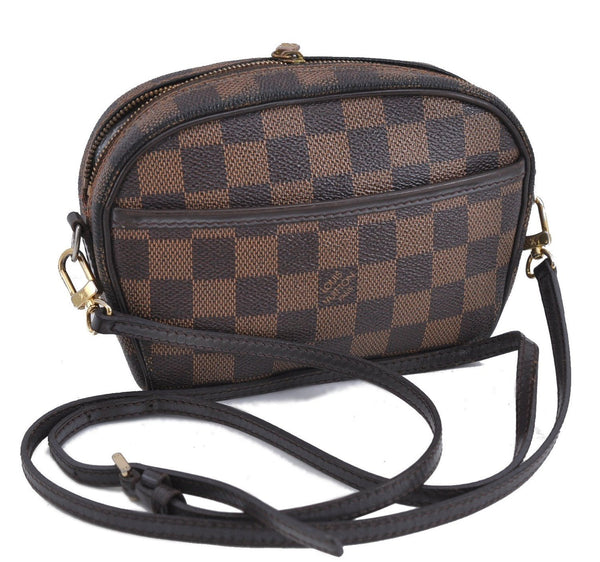 Auth Louis Vuitton Damier Pochette Ipanema Shoulder Cross Bag N51296 LV 2122D