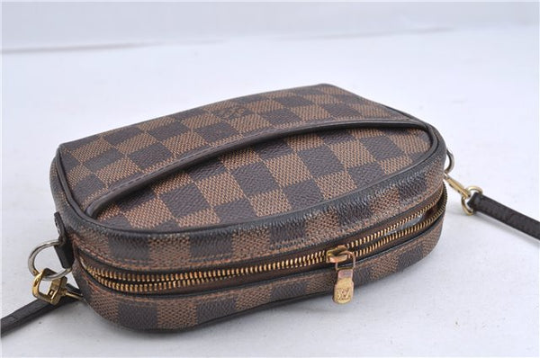 Auth Louis Vuitton Damier Pochette Ipanema Shoulder Cross Bag N51296 LV 2122D
