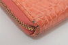 Authentic COACH Vintage Round Zip Long Wallet Purse Enamel Pink 2122I