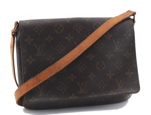 Auth LOUIS VUITTON Monogram Musette Tango M51388 Shoulder Cross Body Bag 2123C