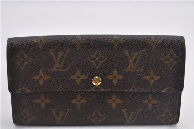 Auth Louis Vuitton Monogram Pochette Porte Monnaie Credit Wallet M61726 LV 2123F