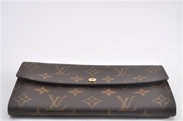 Auth Louis Vuitton Monogram Pochette Porte Monnaie Credit Wallet M61726 LV 2123F