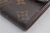 Auth Louis Vuitton Monogram Pochette Porte Monnaie Credit Wallet M61726 LV 2123F