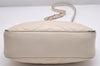 Authentic GUCCI GG Marmont Chain Shoulder Cross Body Bag Leather White 2123I