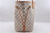 Authentic Louis Vuitton Damier Azur Neverfull MM Tote Bag N51107 LV 2124D