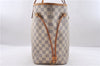 Authentic Louis Vuitton Damier Azur Neverfull MM Tote Bag N51107 LV 2124D